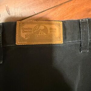 Vintage Rocky Mountain High Rise Black Jeans
